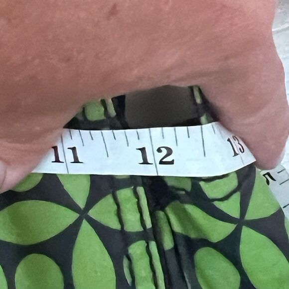 Emerald Green Geometric Diaper Shoulder Bag with Adjustable Strap - Picture 9 of 12